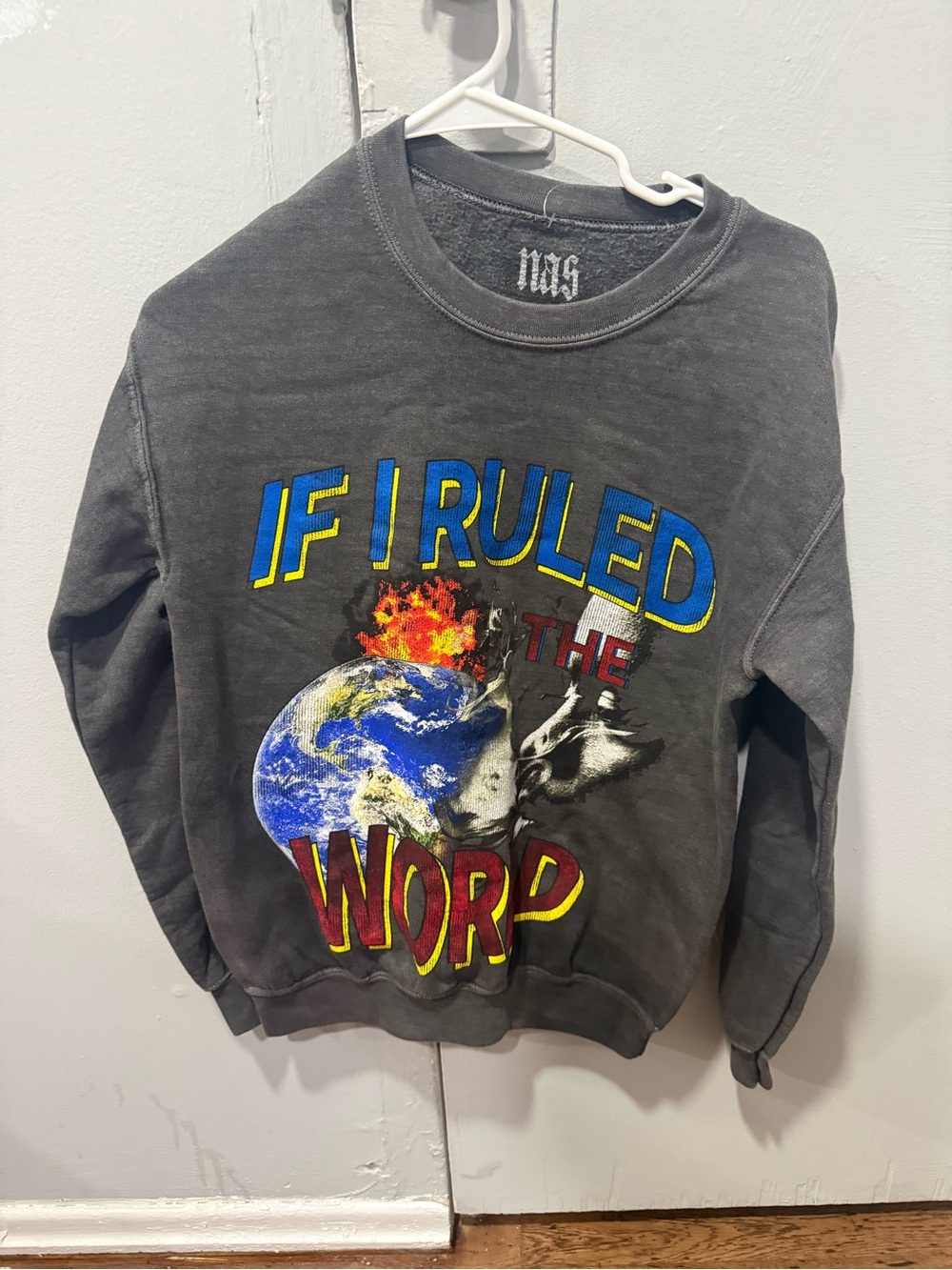 Urban Outfitters Kids Gray 'If I Ruled the World' Graphic Sweatshirt